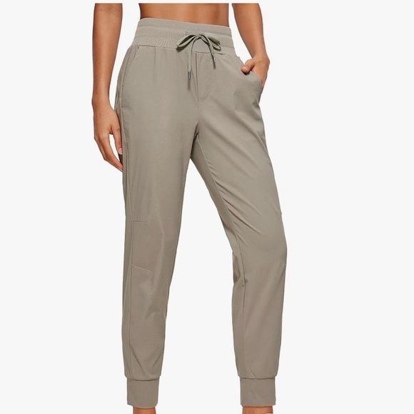 CRZ YOGA Women's Beige Jogger Pants - Picture 1 of 4